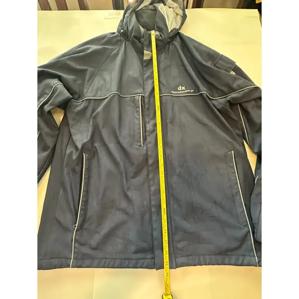 Dunbrooke Venture Hooded Jacket Large Blue Soft Shell Diamond Exchange Coat